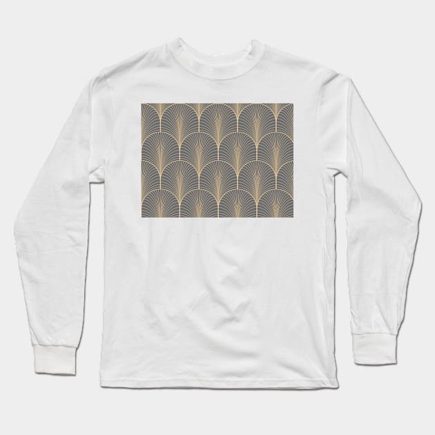 art deco pattern Long Sleeve T-Shirt by ghjura